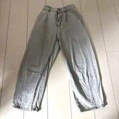 キッズ　GU デニムパンツ　グレー　140