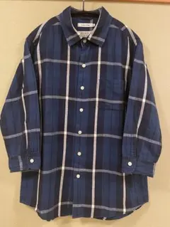 fog linen work リネン チェック柄 長袖 シャツ ブラウス - メルカリ