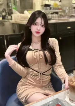 クロスリボンタイトキャミワンピース