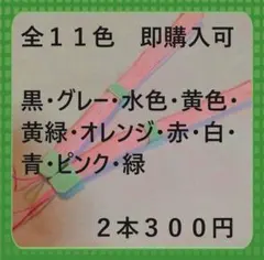 さくぴ様専用　ストッパー付ストラップ平らタイプ　青2本300円