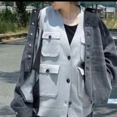 nicoand/Misayo グレー ニットベスト