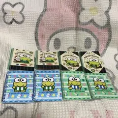 サンリオ　平成レトロ　けろけろけろっぴ  ミニリングメモ帳　8冊セット