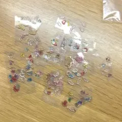 未使用、平成女児・平成レトロ、ガラス風立体ぷっくりシール100枚以上　まとめ売り