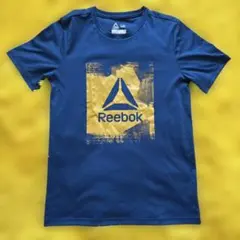 リーボック Tシャツ　Reebok 160サイズ ブルー　気持ちの良い生地のサムネイル