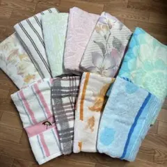 古いタオルまとめ売り　使用済みバスタオル 計10枚