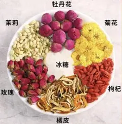 ボリュームあり20袋入りバラ竜眼なつめ茶 健康茶薬膳茶 漢方茶 花茶
