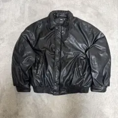 レザーボンバージャケット