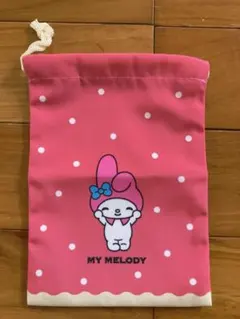 カルピスコラボマイメロディ巾着ポーチ　未使用　マイメロディ巾着
