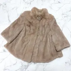 美品✨ A.P.C. リアルラビットファーコート キャメル S 高級 本革 