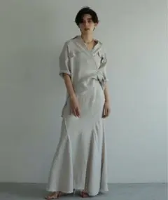 ETRE TOKYO リネンロングマーメイドスカートのサムネイル