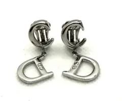 Dior　CDロゴ イヤリング　シルバーカラー　ヴィンテージ