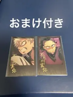 無限城 第三期 チェキ風ブロマイド 不死川 実弥 玄弥 鬼滅の刃 おまけ