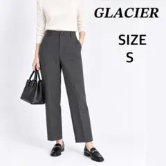 ⁠【GLACIER】美品 テーパードパンツ S チャコールグレー⁠Sサイズ