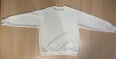 GU ホワイト クルーネック トレーナー スウェット