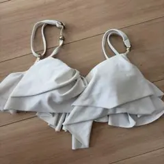 ホワイト フリル ビキニトップ
