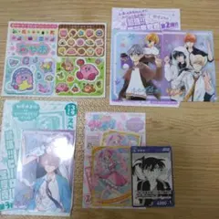 ちゃお　付録　カービィ シールとサイン入りポストカードセット