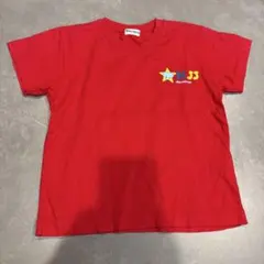 値下げ！moujonjon 半袖Tシャツ 赤 動物プリントのサムネイル