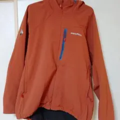 mont-bell フード付きオレンジジャケット