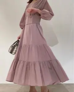 SNIDEL カシュクールコットンワンピース