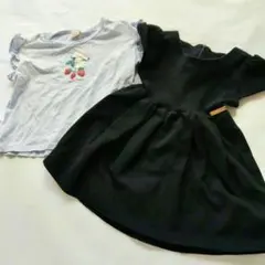 petit main 半袖 Tシャツ チュニック 100cm 2枚まとめ売り