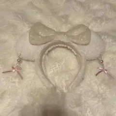 ディズニー カチューシャ イヤリング リボン