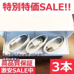 ipad ケーブル 純正 対応 正規品 同等 充電機 3本