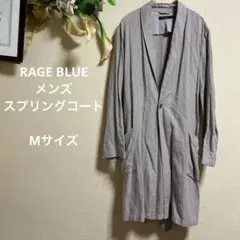 【美品】RAGE BLUEレイジブルー　メンズスプリングコート　グレー　Mサイズ
