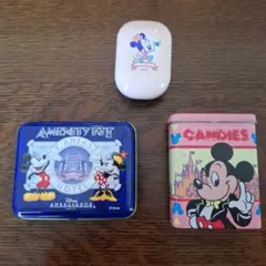 ディズニー　アメニティキット入り缶&空き缶2個　計 3個