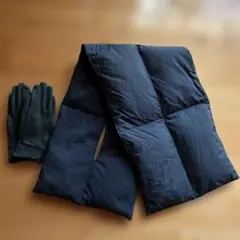 マフラー＆手袋セット　無印良品 ダウンマフラー 、コムサイズム手袋