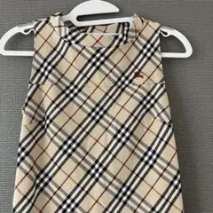美品 バーバリーブルーレーベル ワンピース ノバチェック 36