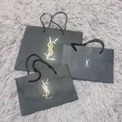《YSL》ショッパー 3点セット 黒