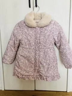 キムラタン 中綿コート 120サイズ ピンク花柄