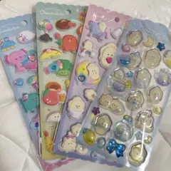 つぶらな瞳のPOPUP 東京駅　ウォーターシール　ぷくぷくシール　セット