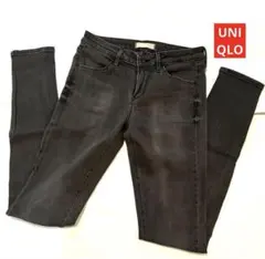UNIQLO スキニーデニム　ブラック【美品】25inch
