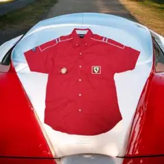[Ferrariフェラーリ Shellシェル 半袖ワークシャツ 　 　 L]のサムネイル
