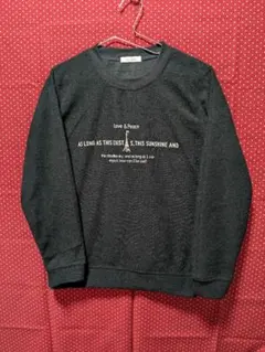 裏起毛☆ロゴ入り☆プルオーバー 黒 L ☆新品未使用