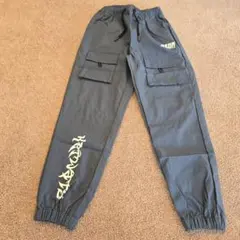 カーゴパンツ グレー サイドポケット付き130