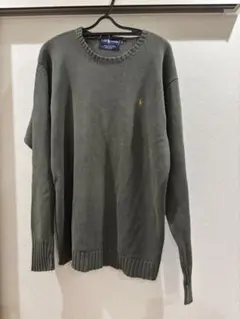 Ralph Lauren コットンニット セーター カーキ Mのサムネイル