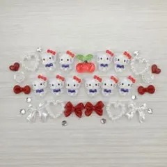 キティちゃん ネイルパーツ デコパーツ 10個セット おまけ付き