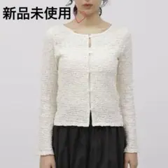 ⭐︎新品タグ付き⭐︎ラコレ 白　カーディガン　春服　シンプル　羽織りのサムネイル