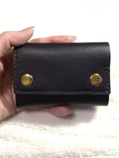 【7/26のみSALE】本革 レザー コンパクト財布 ミニ財布のサムネイル