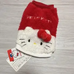 Hello Kitty 犬服 Mサイズ レッド ボア素材のサムネイル