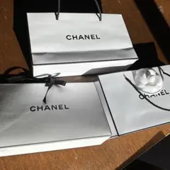 CHANEL ショップ袋 ホワイト 3点セット