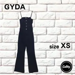 GYDA ジェイダ　デニムサロペット バックリボン ブラック