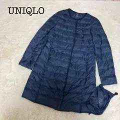 大人気✨ UNIQLO ウルトラライトダウン ロング ネイビー フェザー