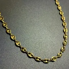 ヴィンテージ 18k 18金 ゴールド シンプル チェーン ネックレス GP