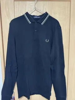 FRED PERRY 長袖ポロシャツ ネイビー ティップライン