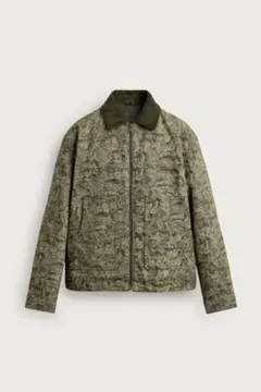 ZARA カモ柄 ジップアップブルゾン