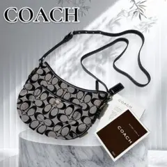 コーチ ホーボー ワンショルダー スタッズ ハーフムーン キャンバス