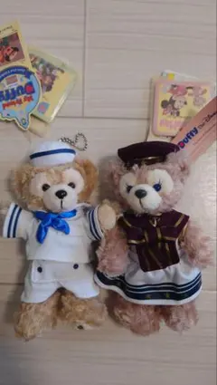 ディズニー ぬいぐるみバッジ ダッフィ シェリーメイ